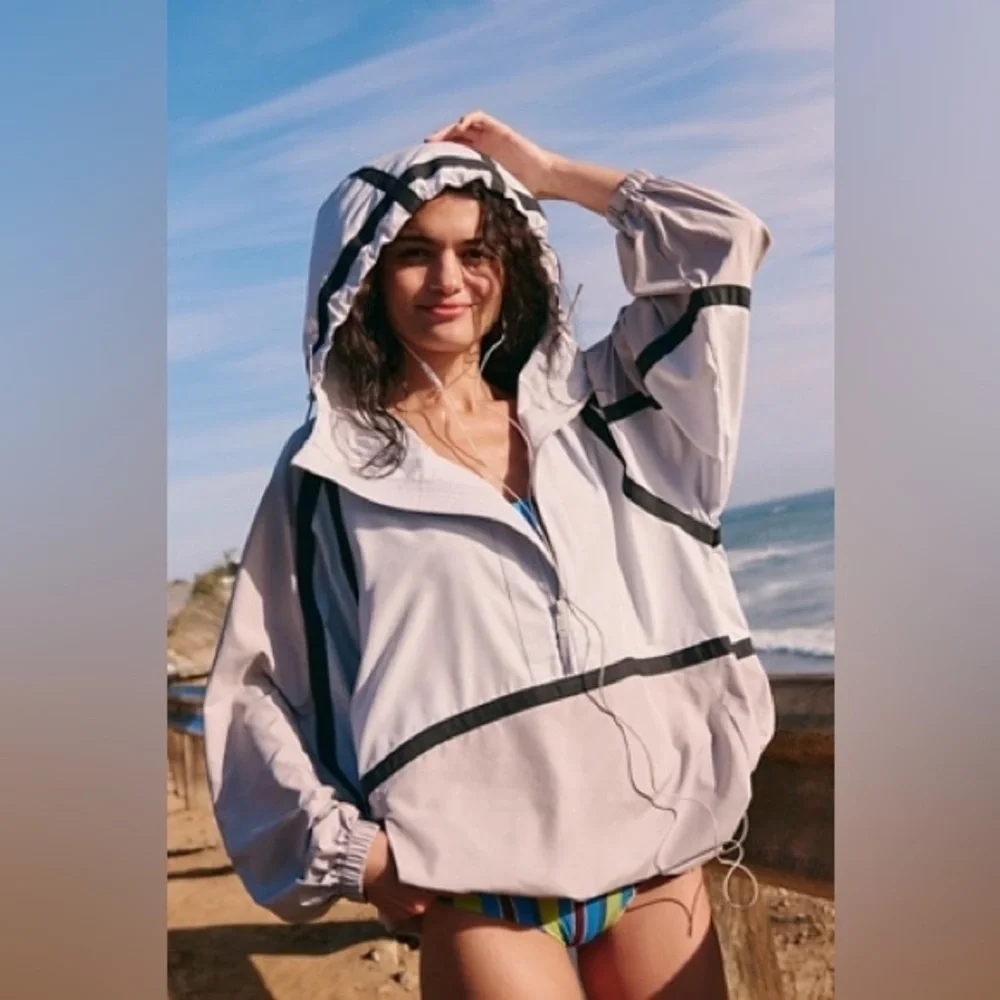 Free People like the wind color block jacket